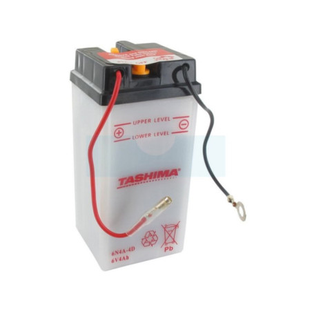 Batterie plomb Tashima 6V, 4Ah (6N4A4D)
