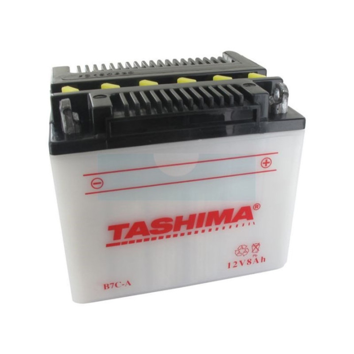 Batterie plomb Tashima renforcée 12V, 8Ah (FB7CA)