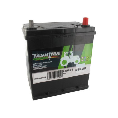 Batterie plomb Tashima Pb Ca/Ca, sans entretien, pour tondeuse autoportée 12V, 35Ah (NS40R)