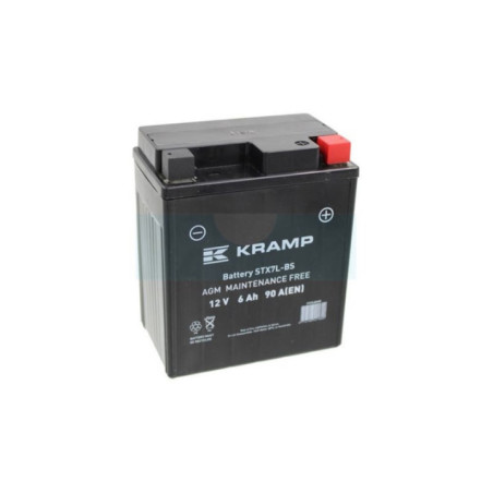 Batterie tondeuse / moto Kramp 12V 6Ah (YTX7-BS)