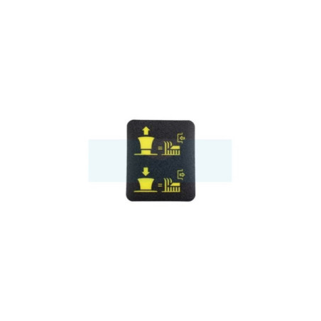 Autocollant bouton d'embrayage pour tracteur tondeuse Castelgarden / GGP (114361438/0)