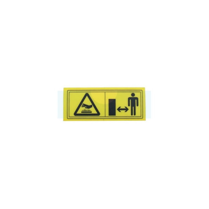 Autocollant surface chaude pour tracteur tondeuse Castelgarden / GGP (114364961/3)