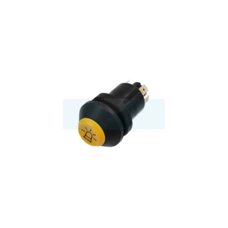 Interrupteur poussoir, gyrophare, rond, jaune (11130090PN)