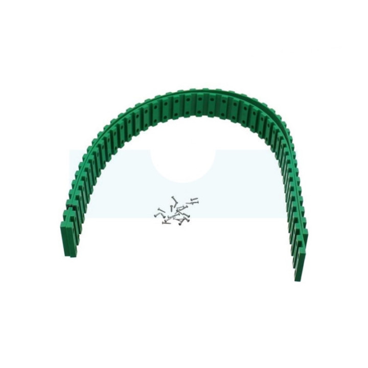 Paire de bandage de roue plus kit de vis Herband vert