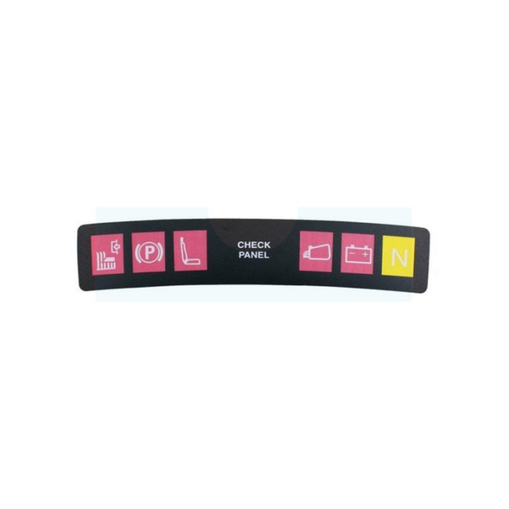 Ettiquette panneau de controle pour tracteur tondeuse Castelgarden / GGP (1254200040)