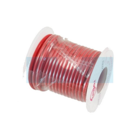 Rouleau de fil électrique rouge
