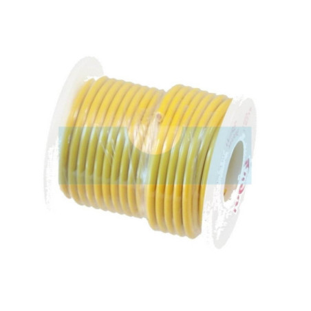 Rouleau de fil électrique jaune