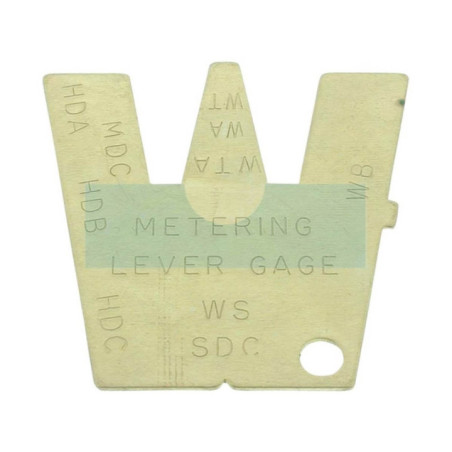 Jauge de réglage de levier de pointeau pour carburateur Walbro (50013)