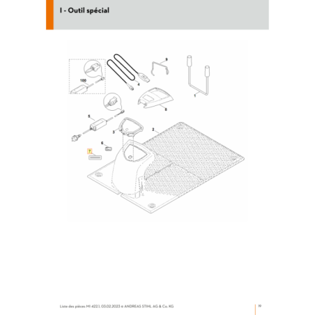 Autocollant service pour tondeuse robot Viking (63099674490) | Motoculture-Distri-Piece.Fr