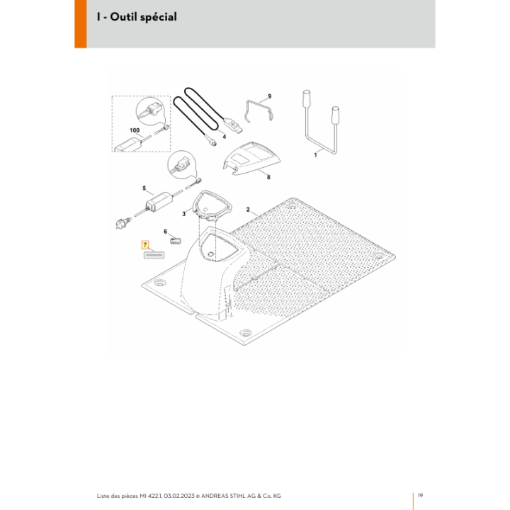 Autocollant service pour tondeuse robot Viking (63099674490) | Motoculture-Distri-Piece.Fr
