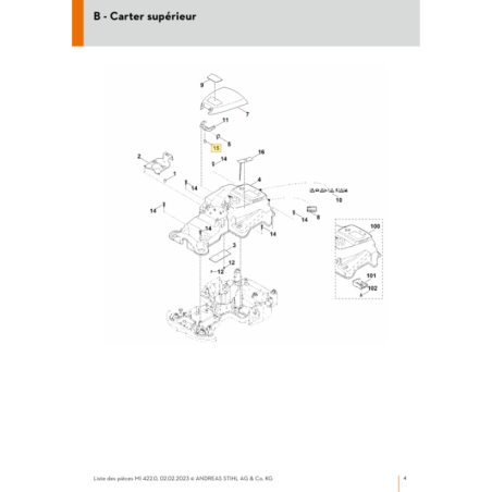 Aimant pour tondeuse robot Stihl (63014050700) | Motoculture-Distri-Piece.Fr