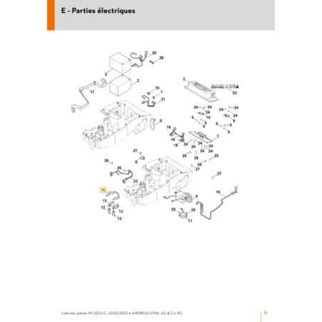 Joint pour tondeuse robot Viking (63004390500) | Motoculture-Distri-Piece.Fr