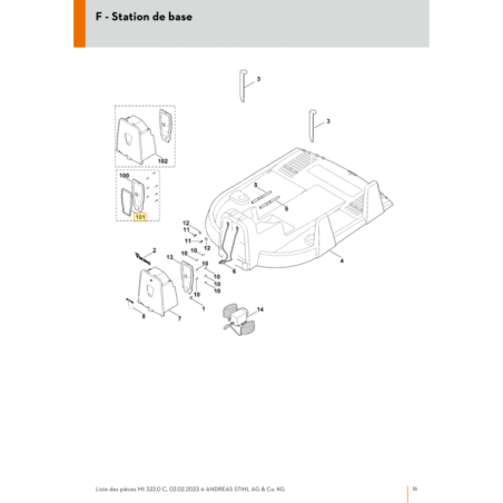 Joint pour tondeuse robot Viking (69094390500) | Motoculture-Distri-Piece.Fr