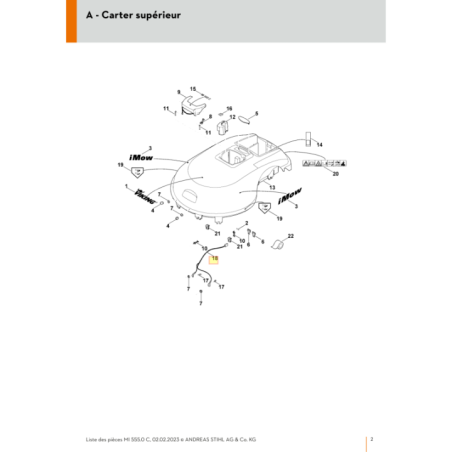 Cable contact de charge pour tondeuse robot Viking (63854400340) | Motoculture-Distri-Piece.Fr