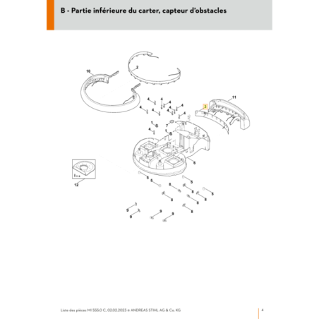 Porte contact pour tondeuse robot Viking (63854308010) | Motoculture-Distri-Piece.Fr