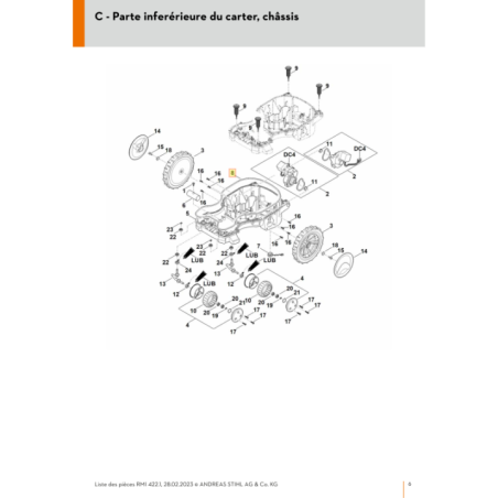 Joint pour tondeuse robot Stihl (63017190200) | Motoculture-Distri-Piece.Fr