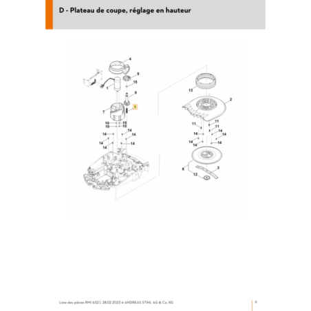 Ressort de pression pour tondeuse robot Stihl (63097036401) | Motoculture-Distri-Piece.Fr