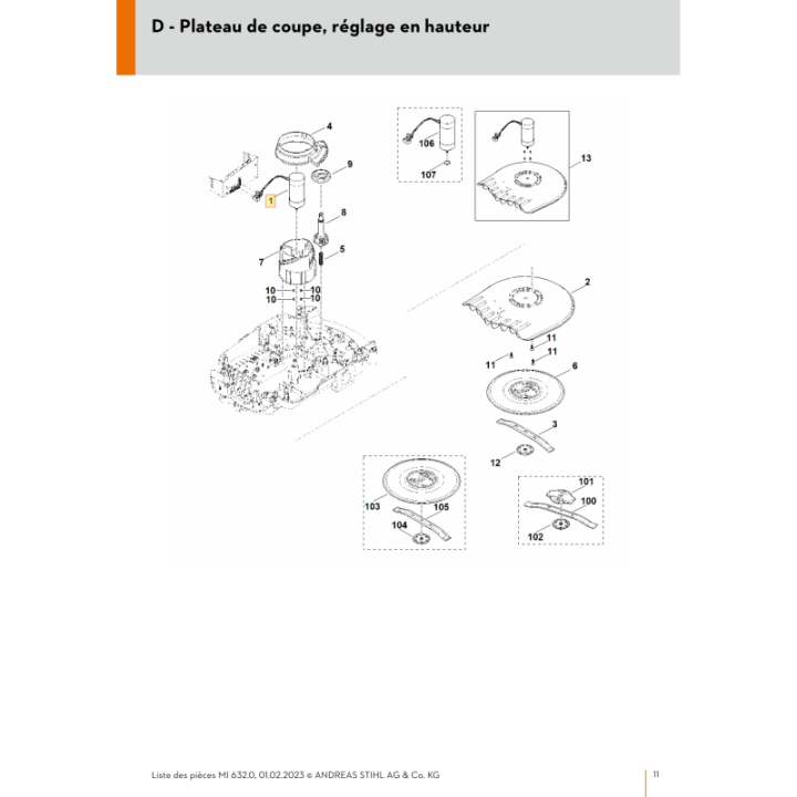 Moteur de lame pour Viking (63096000211) | Motoculture-Distri-Piece.Fr