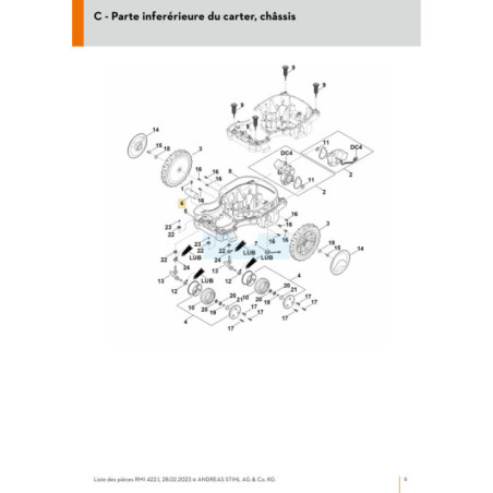 Poids supplémentaire pour tondeuse robot Stihl (63017019901) | Motoculture-Distri-Piece.Fr