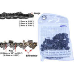 Chaîne pour tronçonneuse Mc Culloch (0.325'' / 1.3mm / 72)