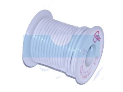 Rouleau de fil électrique blanc