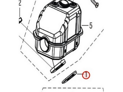 Joint d'échappement pour moteur Loncin / Rato (0001180004)