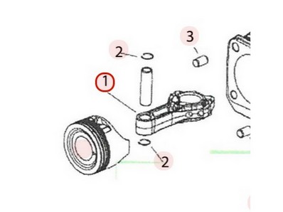 Bielle pour moteur Kohler (1406701S)