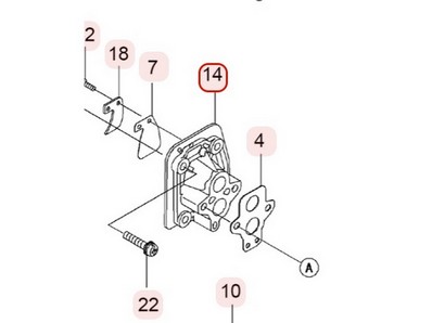 Isolant thermique pour moteur Kawasaki (160732236)