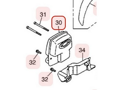 Pot d'échappement pour moteur Zenoah (848H7015A1)