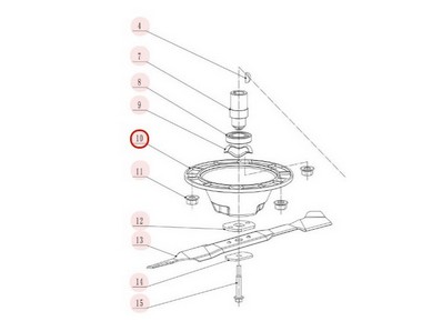 Cone de protection pour tondeuse Weibang (GM53A000000010)