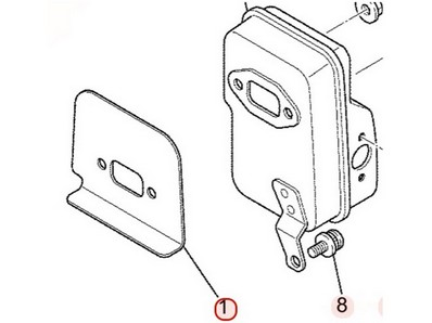 Joint d'échappement pour moteur Mitsubishi (KM70049AA)