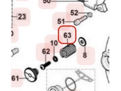 Ressort amortisseur pour tronçonneuse Maruyama (M036640)
