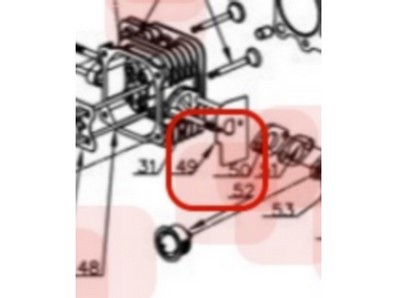 Joint d'admission pour moteur Y80V (chinois) (TY1810000000)