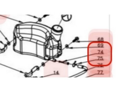 Filtre de réservoir pour moteur Y80V (chinois) (TY28E0000000)