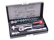 Coffret 11 douilles en pouces (US) avec cliquet