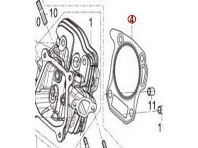Joint de culasse pour moteur Loncin / Rato (0001210101)