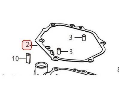 Joint de carter pour moteur Loncin / Rato (0001210337)