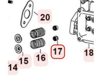 Joint de queue de soupape pour moteur Loncin (1404000160001)