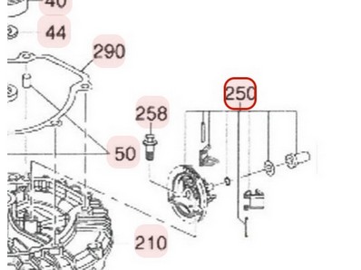 Pignon de régulateur pour moteur Robin / Subaru (16400Z02032000)