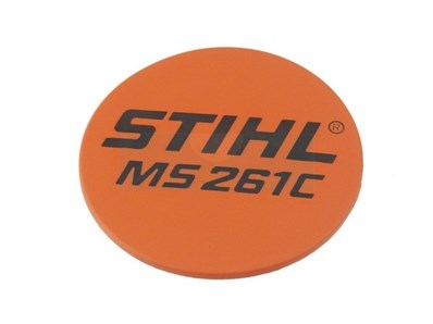 Plaque matricule pour tronçonneuse Stihl (11419671502)
