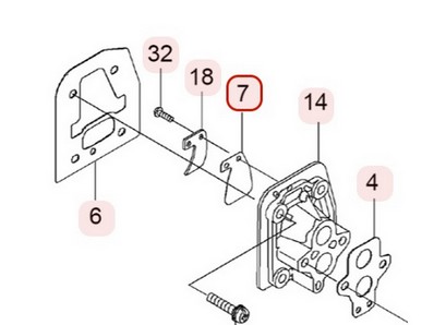 Clapet d'admission pour moteur Kawasaki (120222059)