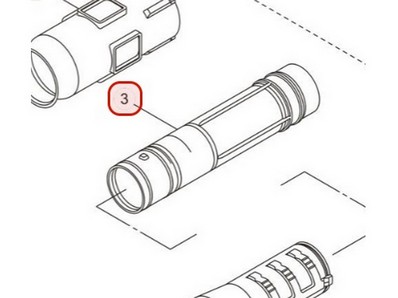 Tuyau support manette pour souffleur Maruyama (275909)