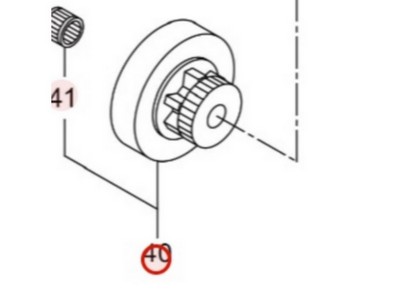 Pignon pour tronçonneuse Maruyama (279858)