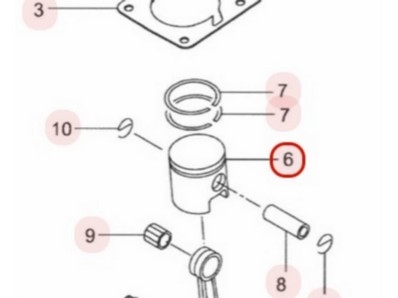 Piston pour tronçonneuse Maruyama (285876)