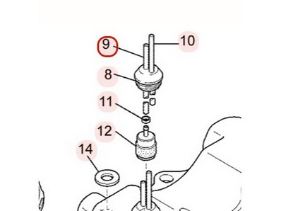 Durite d'essence pour moteur Mitsubishi (KF70011HA)