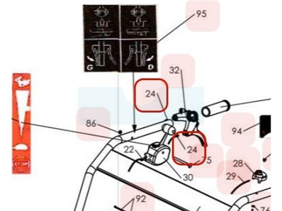 Câble d'embrayage pour motobineuse Pubert (308100002)