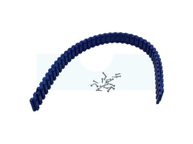 Paire de bandage de roue plus kit de vis Herband bleu