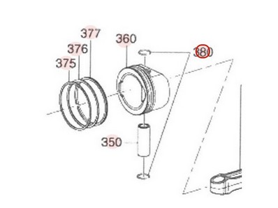 Clips de piston pour moteur Robin / Subaru (13122Z02011000)