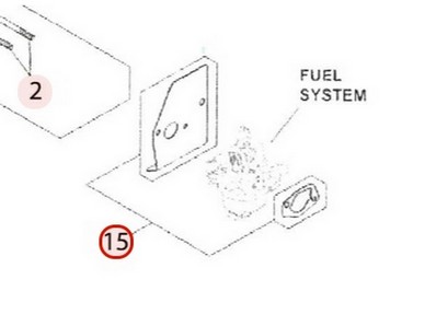 Kit joint de carburateur pour moteur Kohler (1404105S)