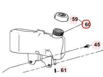 Réservoir à essence pour moteur Loncin (1704903180001)